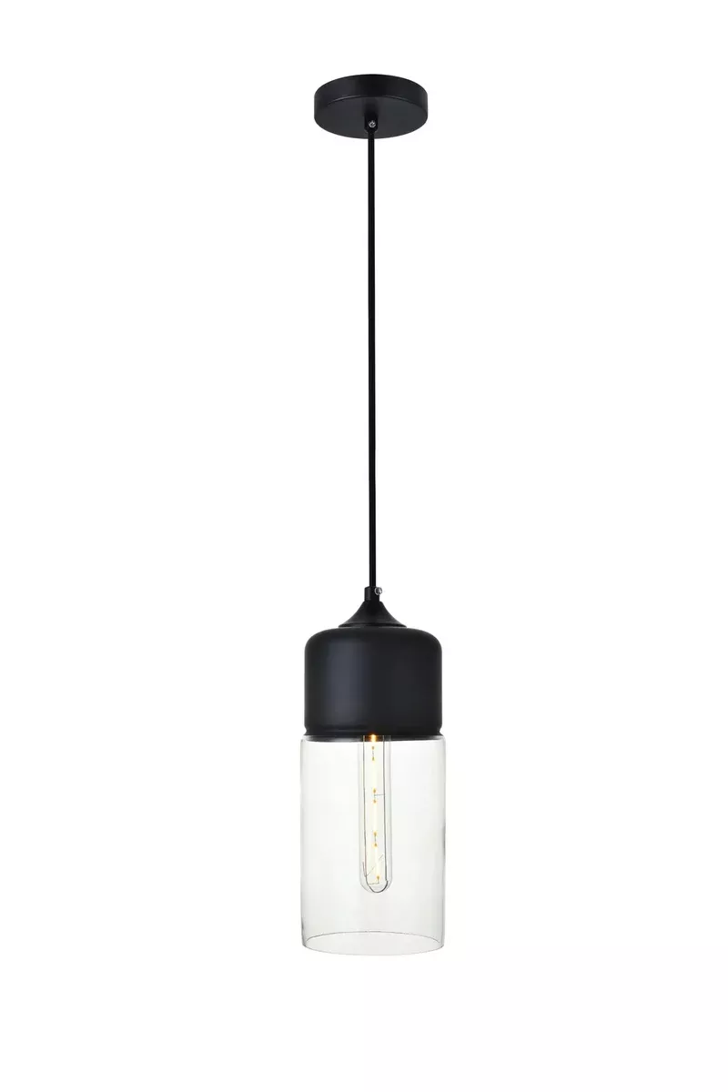 Elegant Lighting Pendant Light LD2240BK