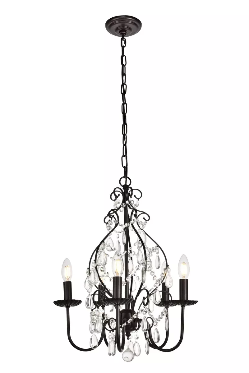 Elegant Lighting Pendant Light LD5003D17ORB