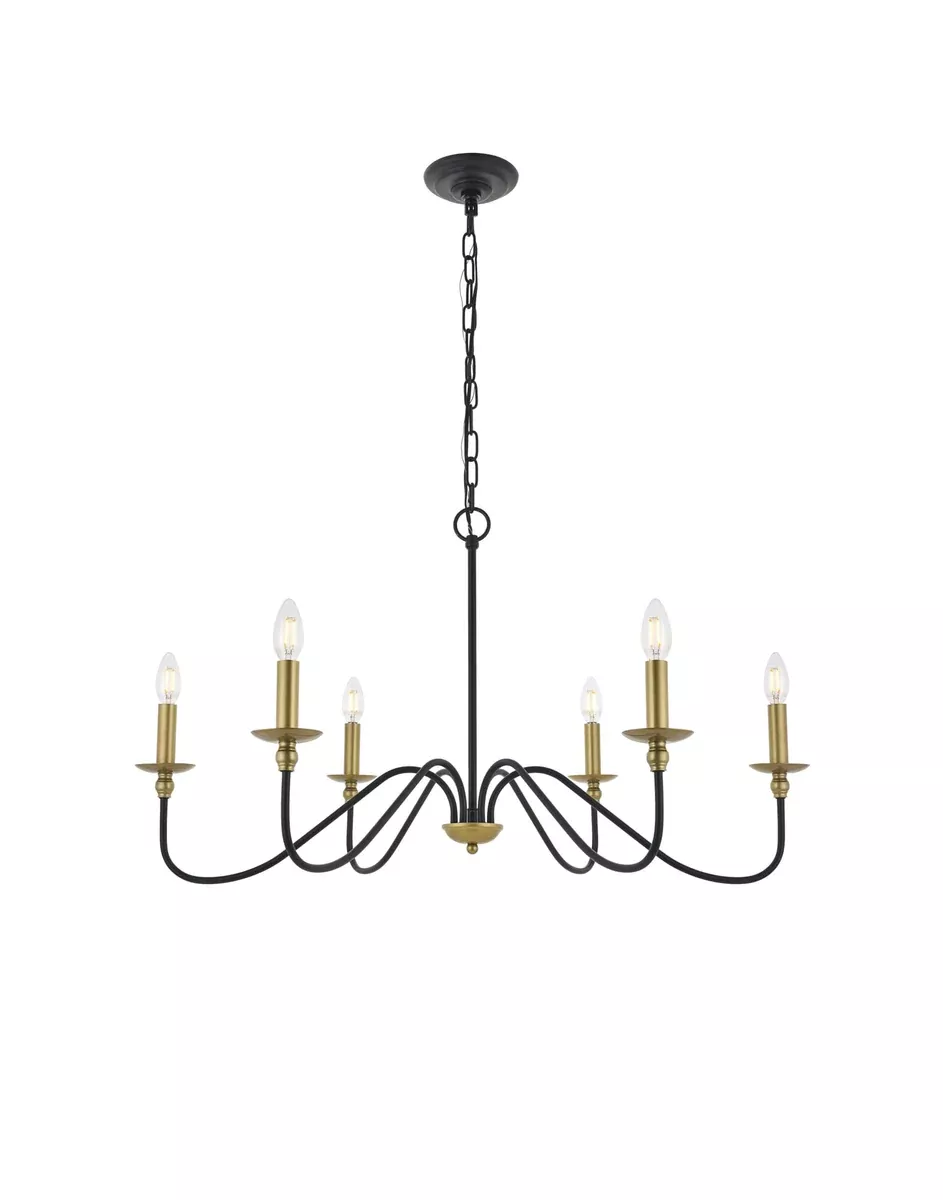 Elegant Lighting Pendant Light LD5006D36BRB