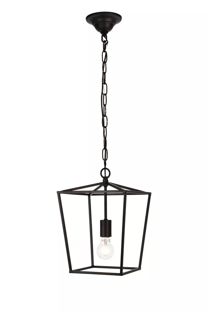 Elegant Lighting Pendant Light LD6008D9BK