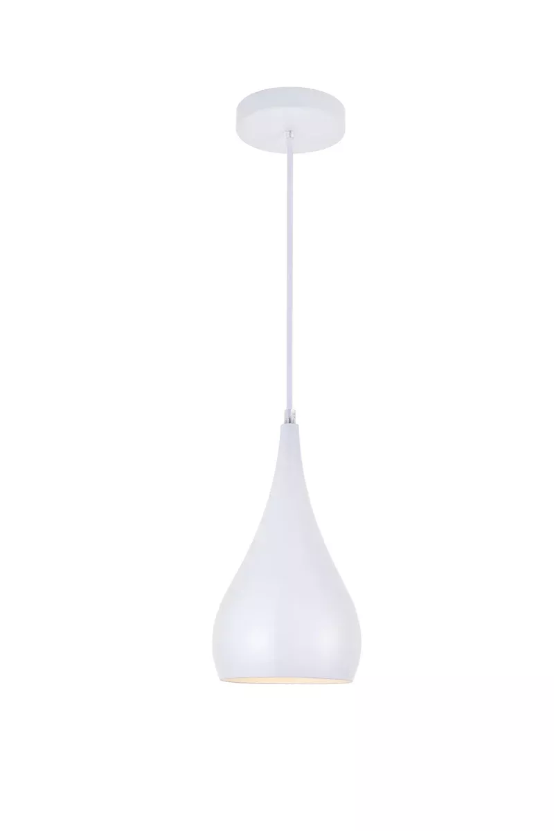 Elegant Lighting Pendant Light LDPD2001WH