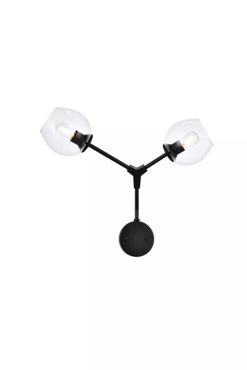 Elegant Lighting Wall Sconce 1712W26BK
