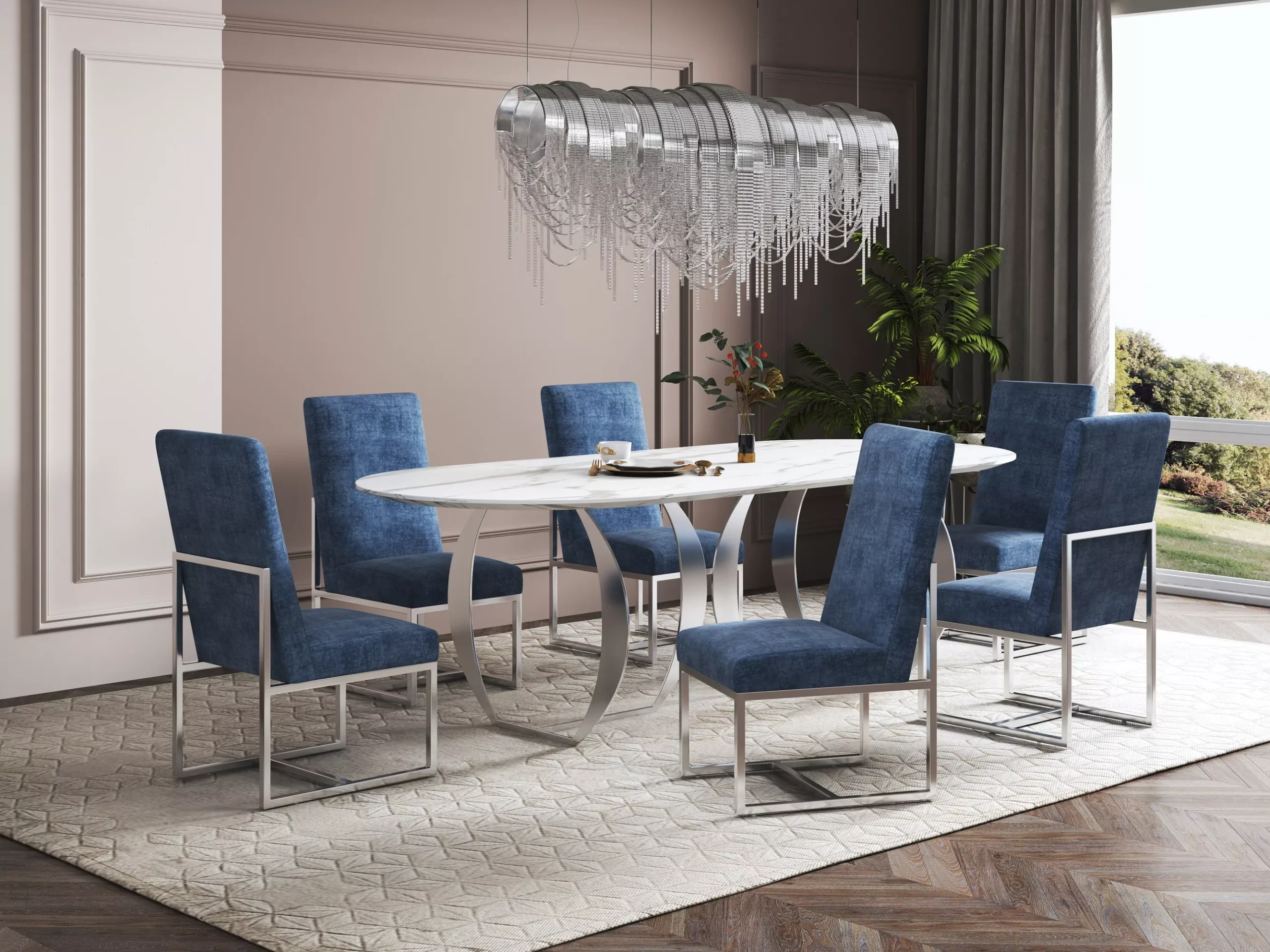 Element Blue Dining Chair