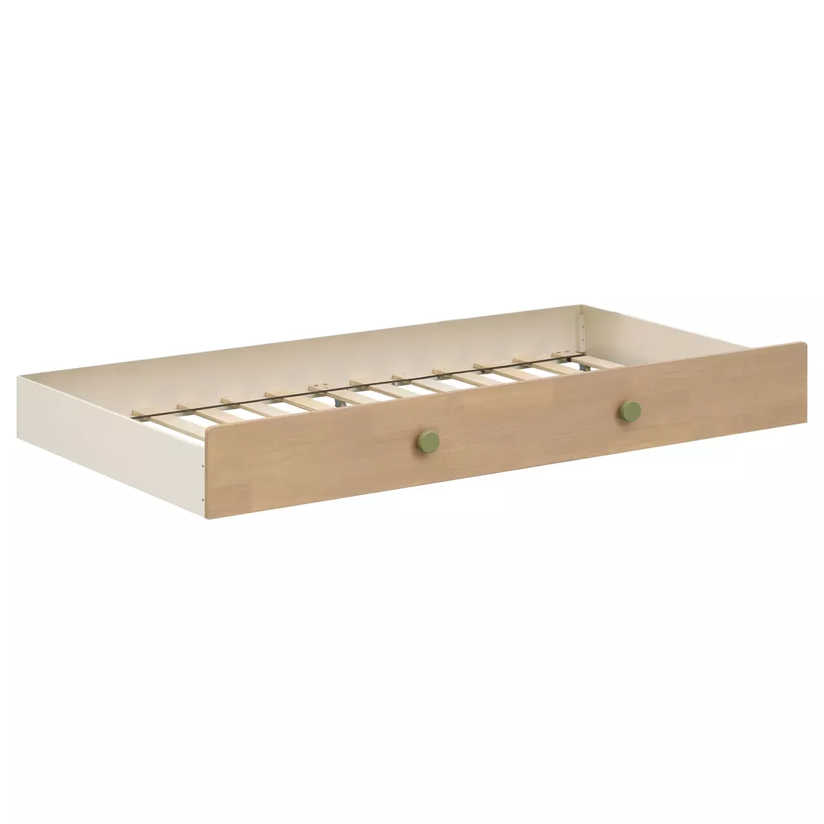 Evren Pull-Out Trundle with Olive Knobs Tri-Tone