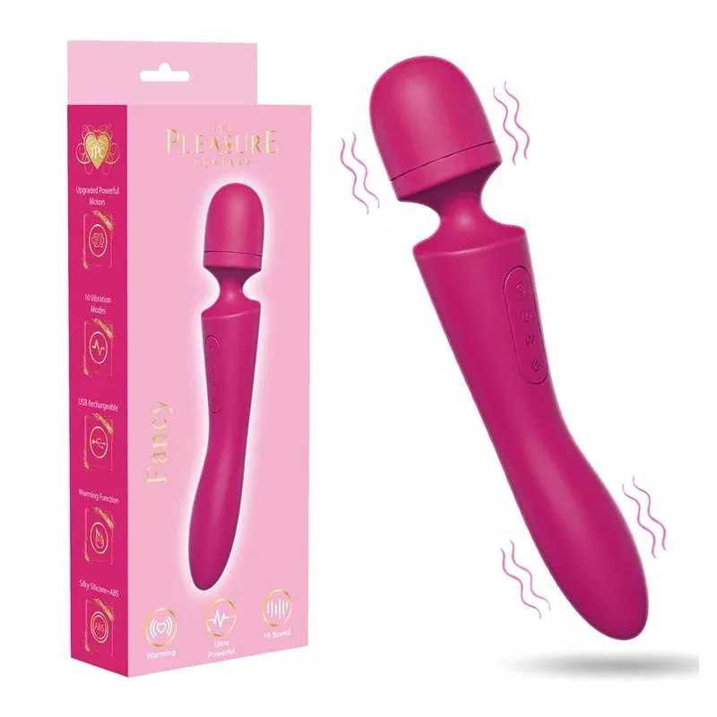 Fancy Warming Vibrating Wand - Pink