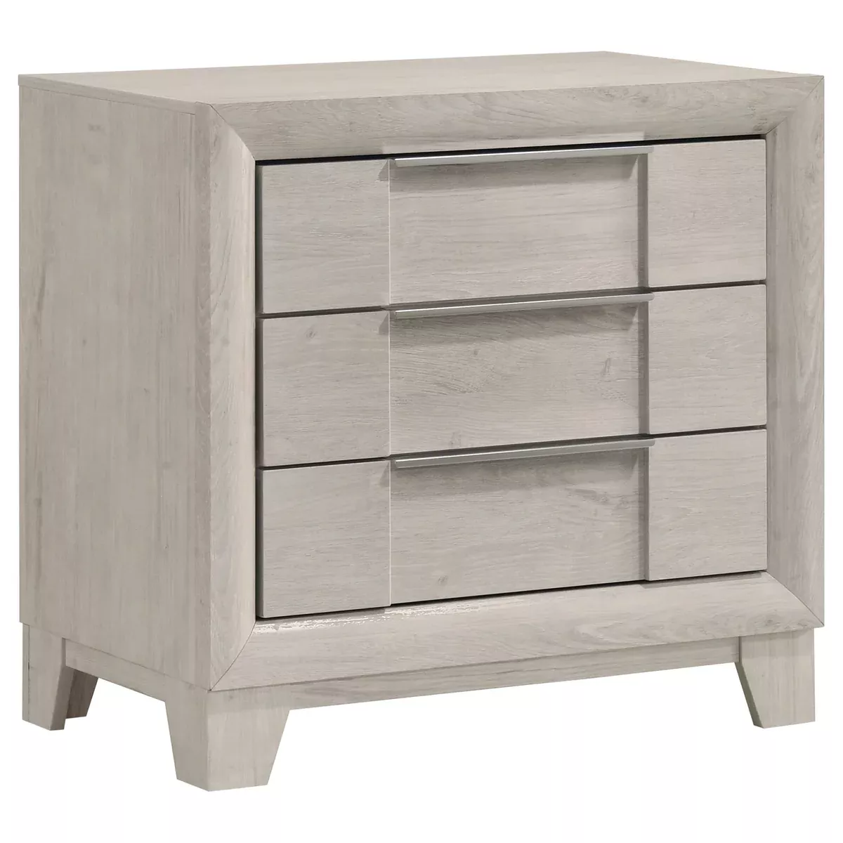 Farre 2-drawer Nightstand Bedside Table Washed Grey
