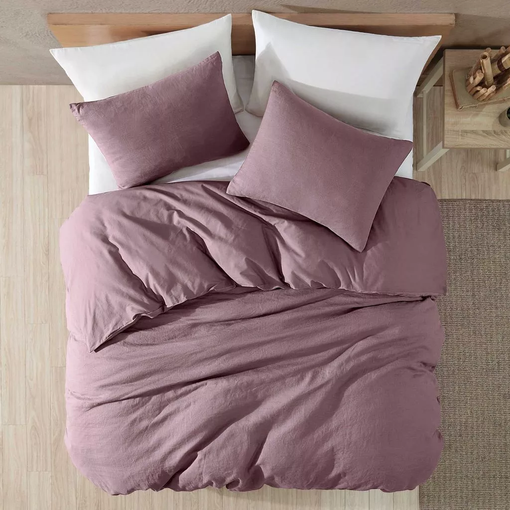 Fig Washed Linen 4 pc Queen
