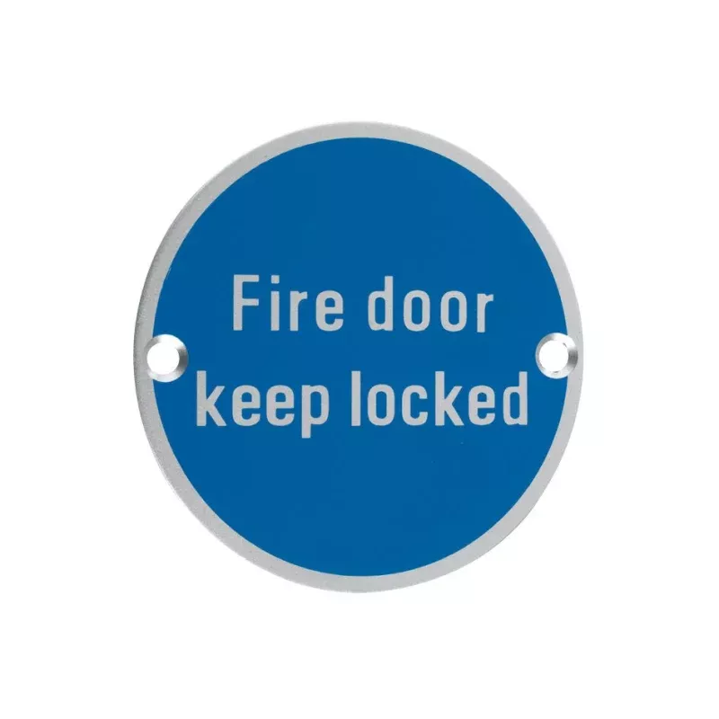 Fire Door Keep Locked Sign