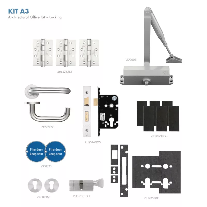 Fire Door Pack - Office Kit Locking - Architectural Version