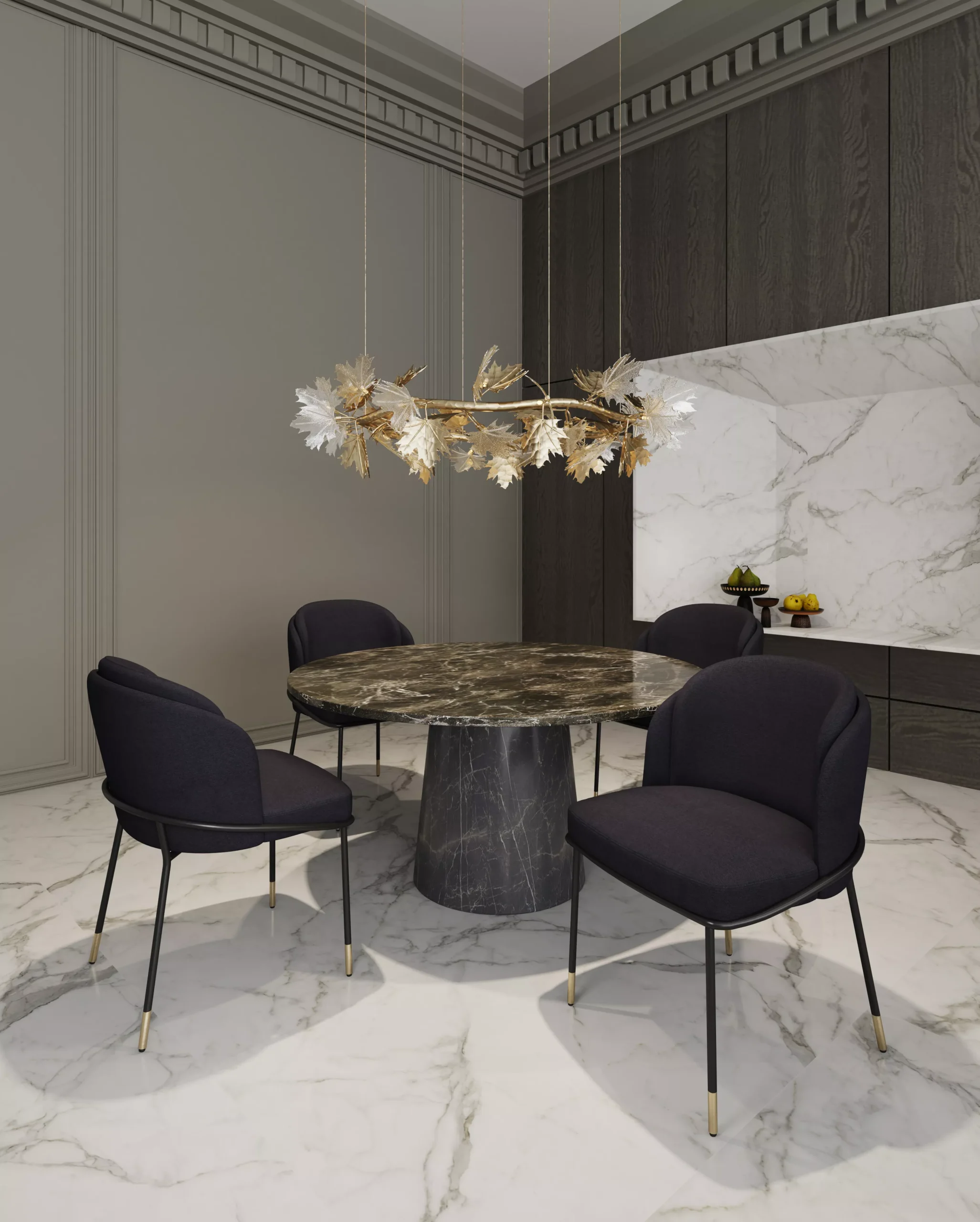 Flor Black Dining Chair