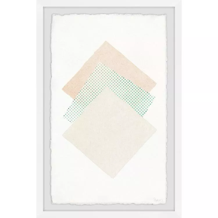 Framed Painting Print Square Rectangular Multi Color Giclée - Parvez Taj