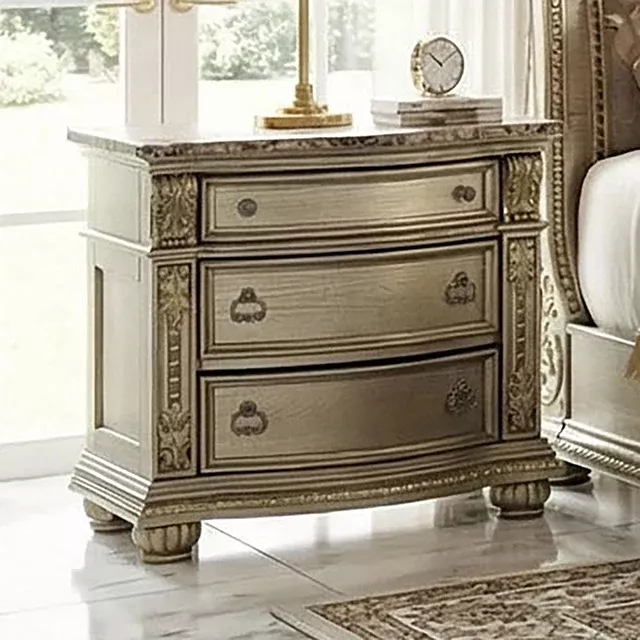 Fromberg - Nightstand w/ Marble Top
