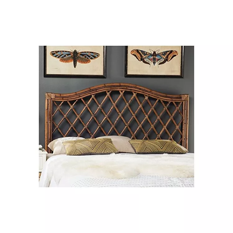 Gabrielle Brown/Multi Wicker Headboard