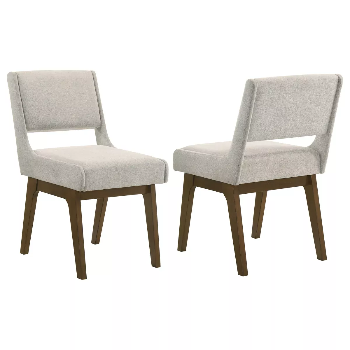 Galindo Upholstered Dining Side Chair Light Grey (Set of 2)