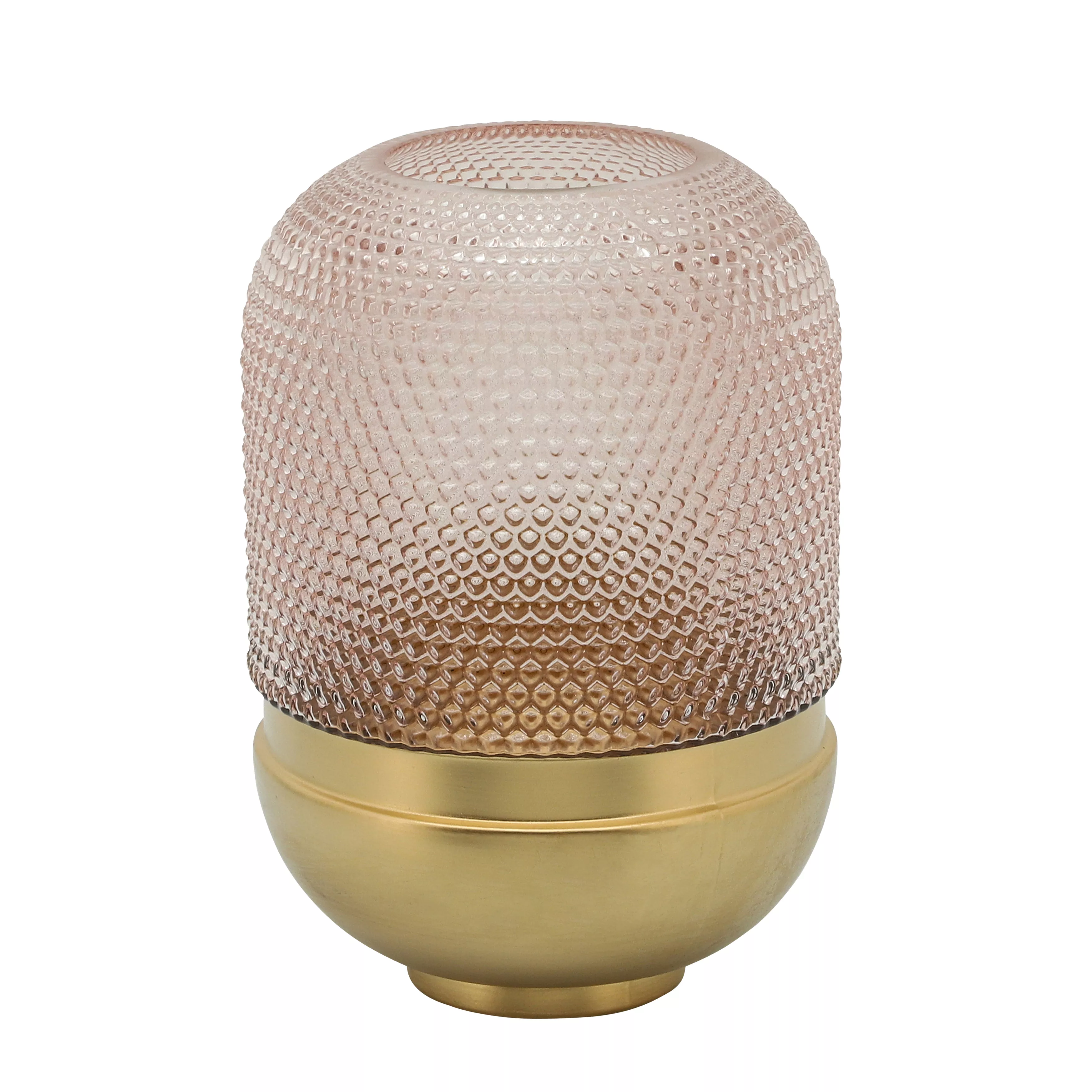 Glass 11" Textured Dots Vase