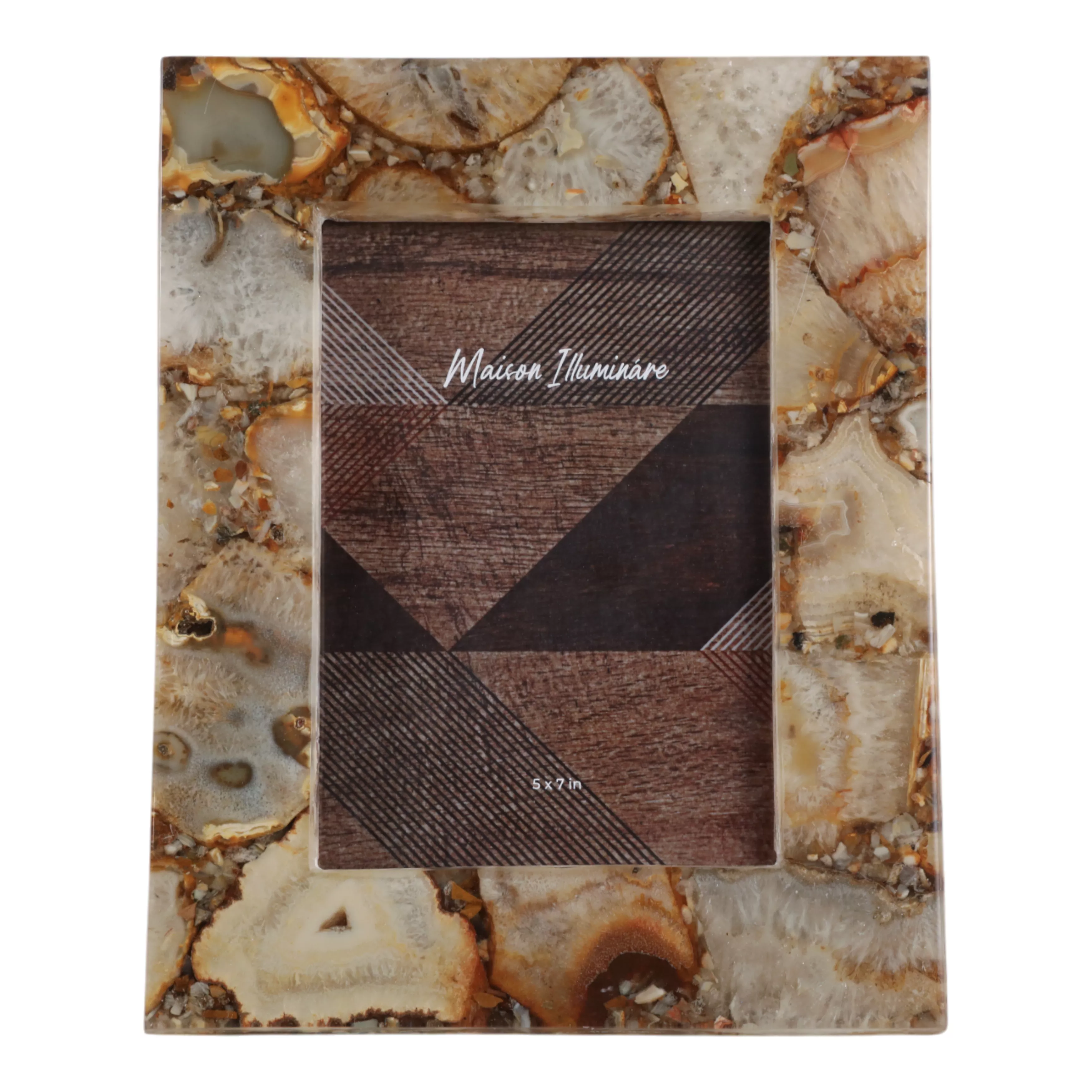 Golden Agate Photo Frame