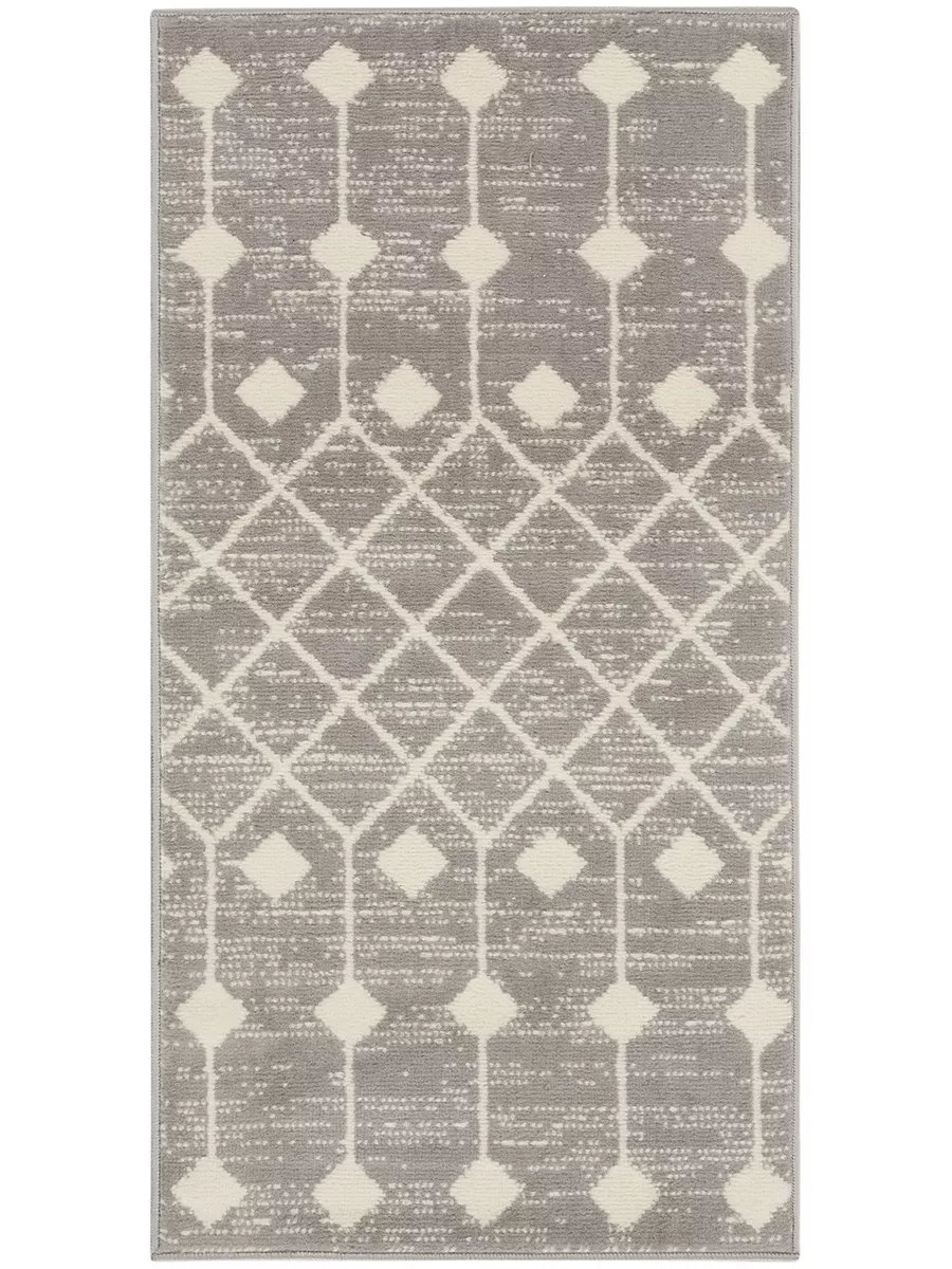 Grafix GRF37 Gray 2'3" x 10' Rug