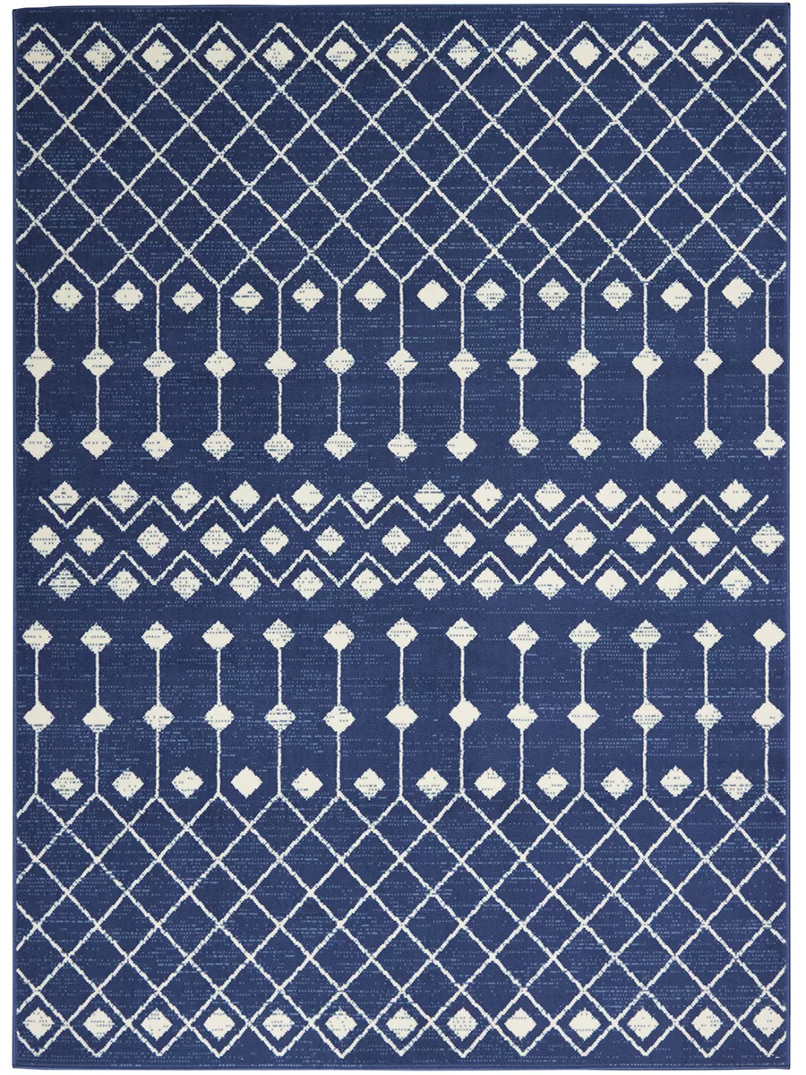 Grafix GRF37 Navy 6' x 9' Rug