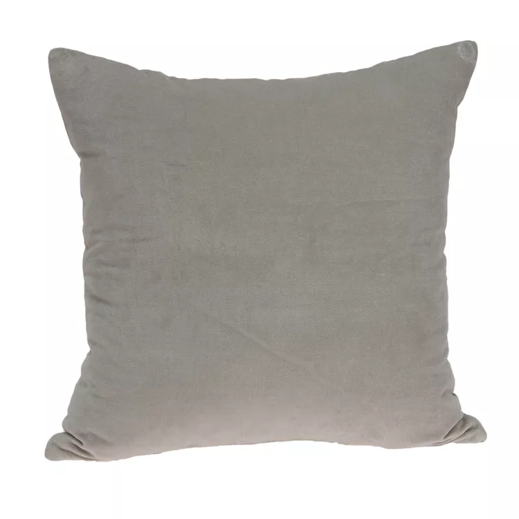 Gray Solid Throw Pillow Accent with Timeless Design & Durable Style