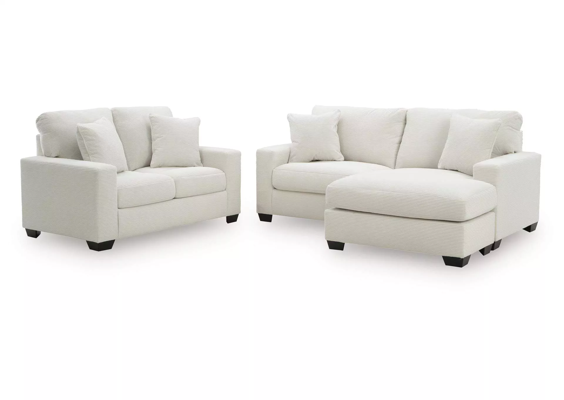 Greenbriar Sofa Chaise and Loveseat