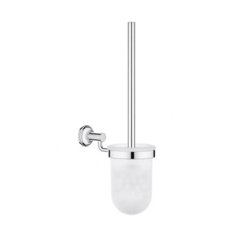 Grohe Essentials Authentic toilet brush set chrome