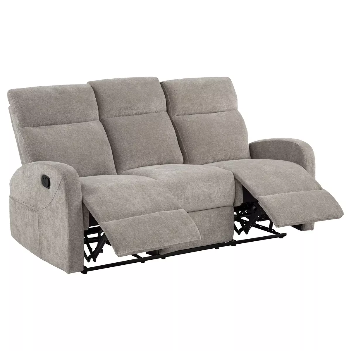 Hamilton Chenille Manual Reclining Sofa Sand