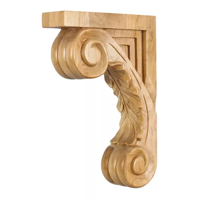 Hardware Resources Alder Acanthus Scrolled Bar Bracket
