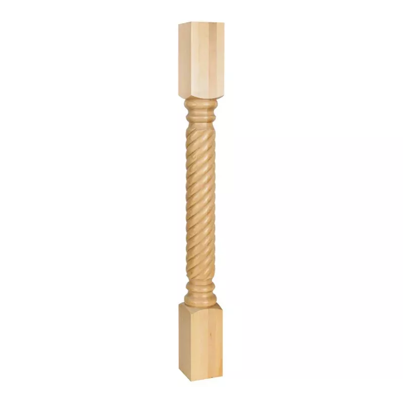 Hardware Resources Alder Post with Rope Pattern