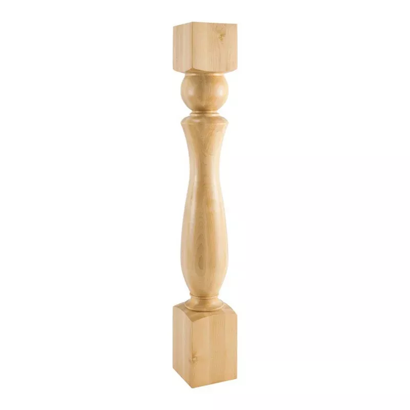 Hardware Resources Alder Turned Post with Sphere