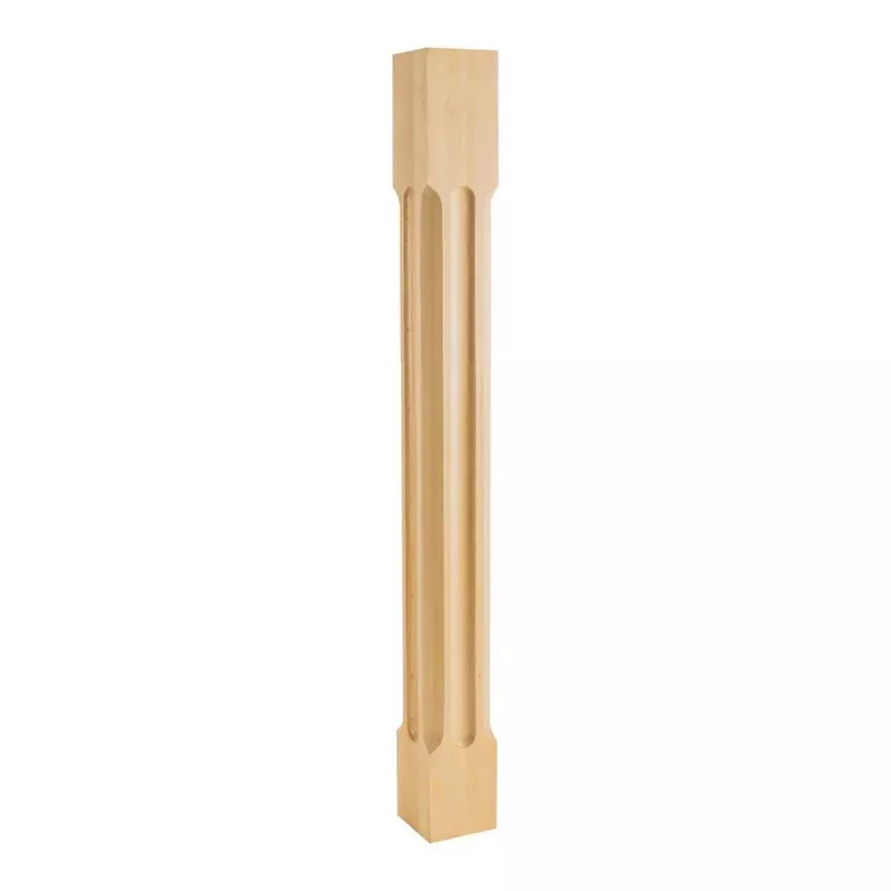 Hardware Resources Hard Maple Post with Scooped Edges and Center