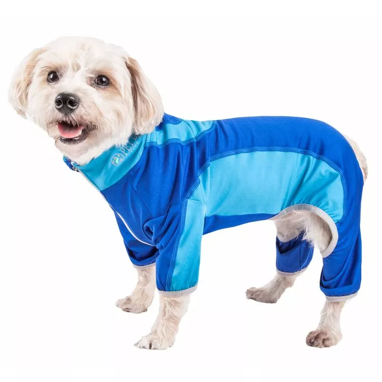 Heathered 4-Way Stretch Full Body Warm Up for Pets, Active & Versatile