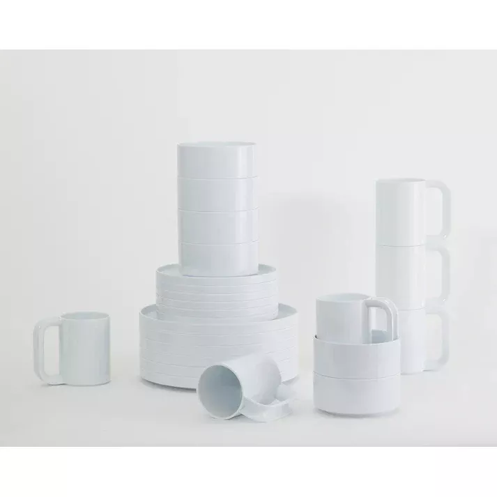 Heller Max 16-Pc Dinnerware Set, White by Massimo Vignelli