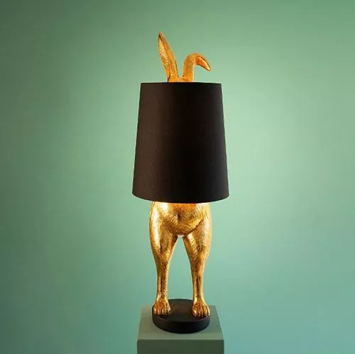 Hiding Bunny Rabbit Table Lamp