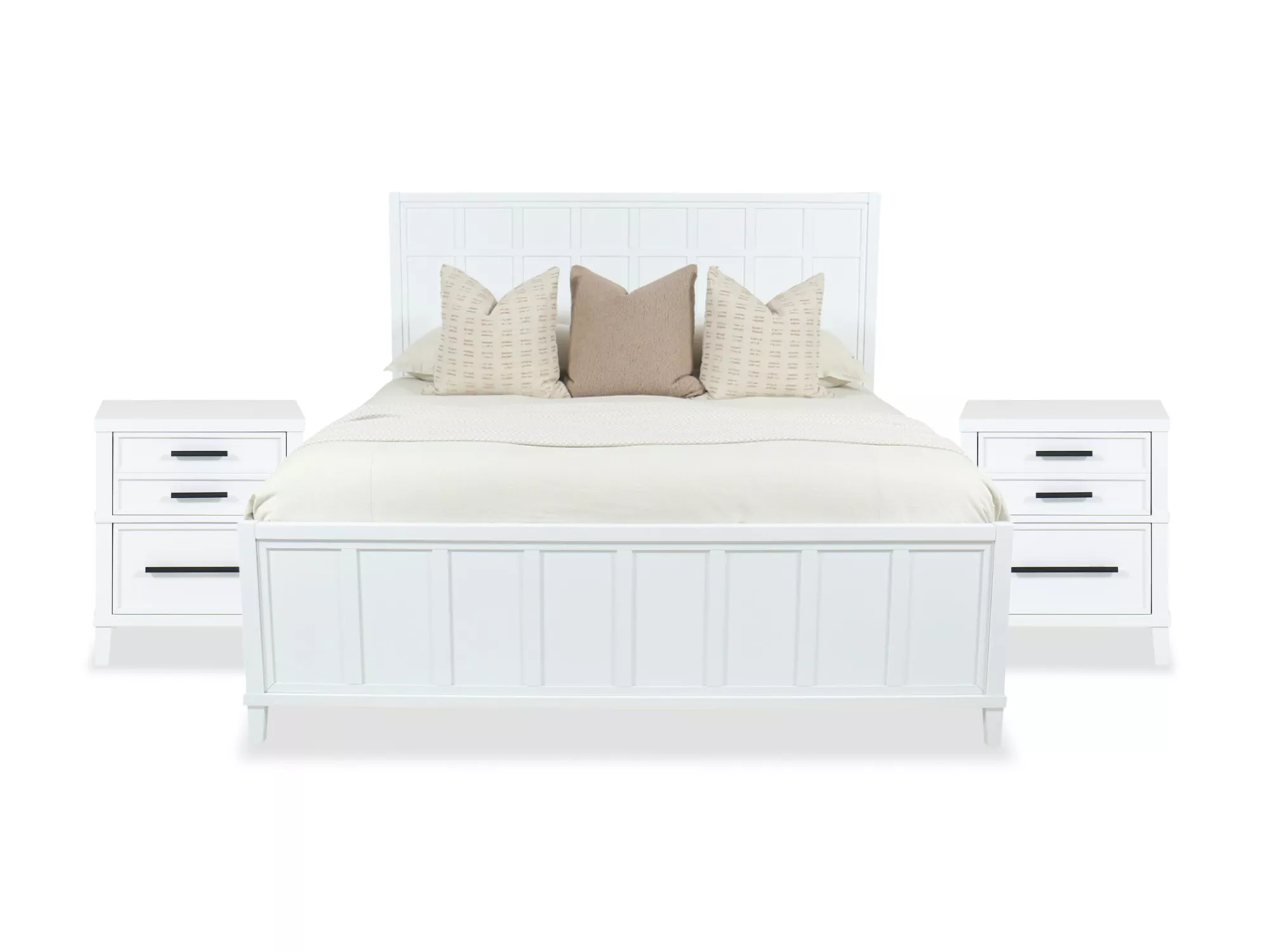 Hudson White Full 3-piece Bedroom Set