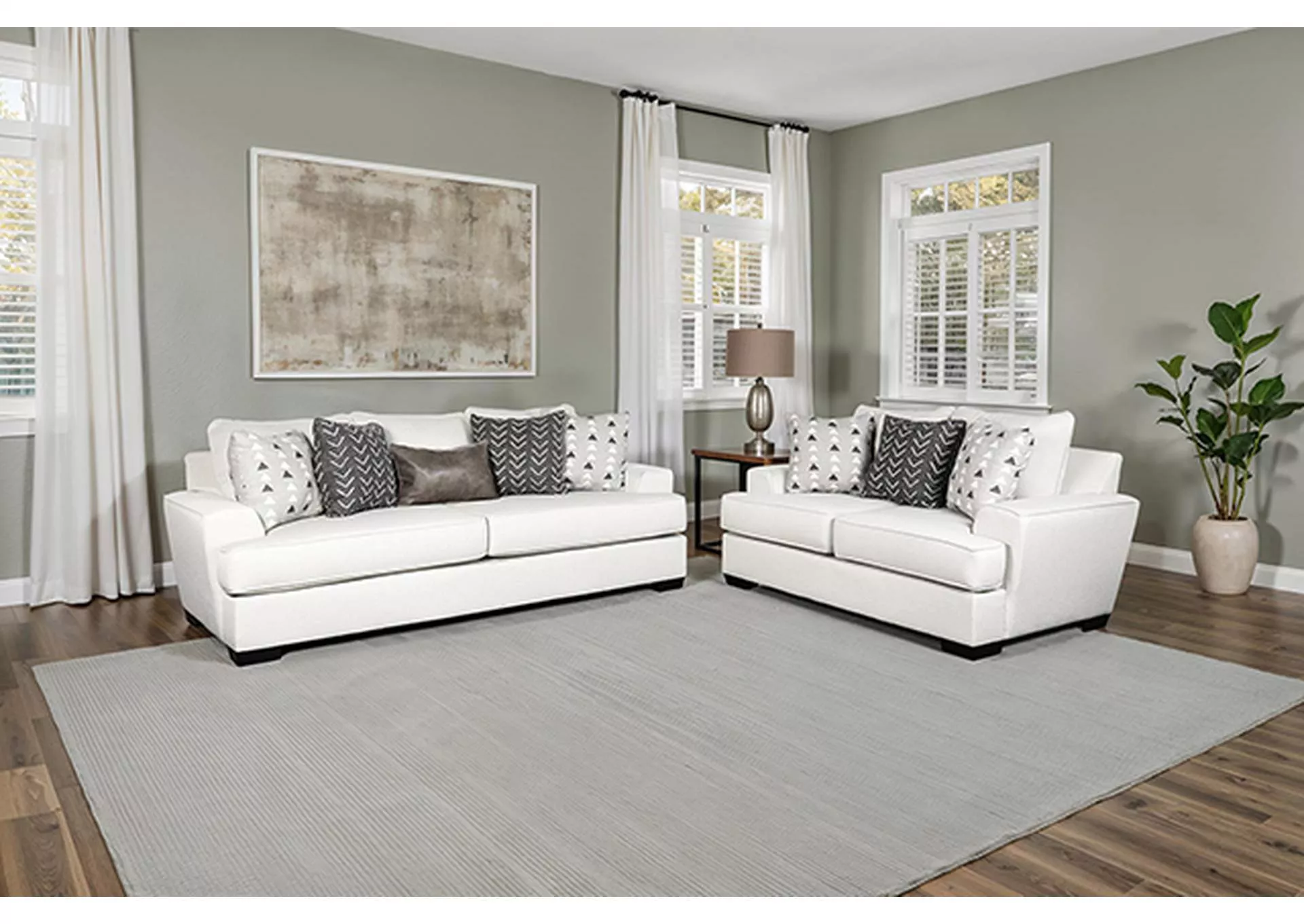 Hyde Park - Oversized Sofa w/ Pillows