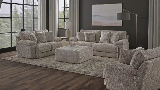 Jaden Steel Sofa and Loveseat