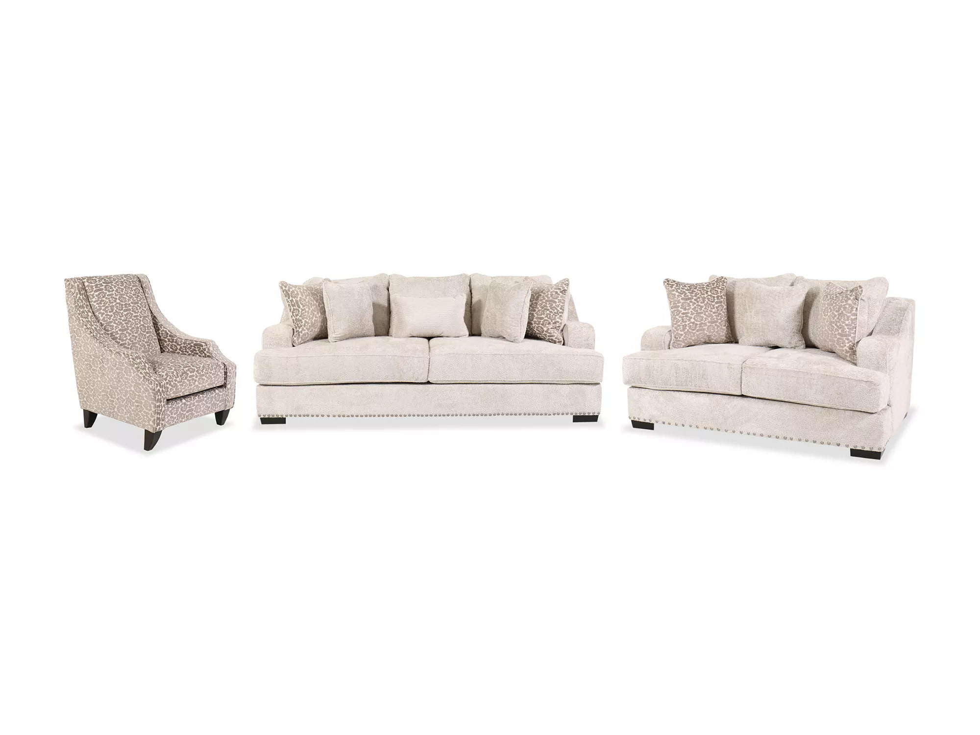 Jayne 3 Piece Living Set