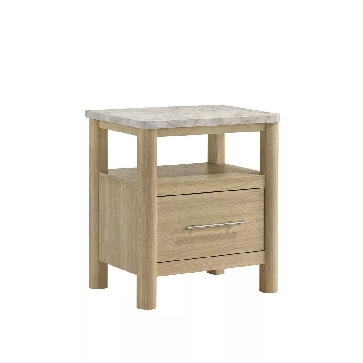 Jonas - Nightstand With USB - Natural