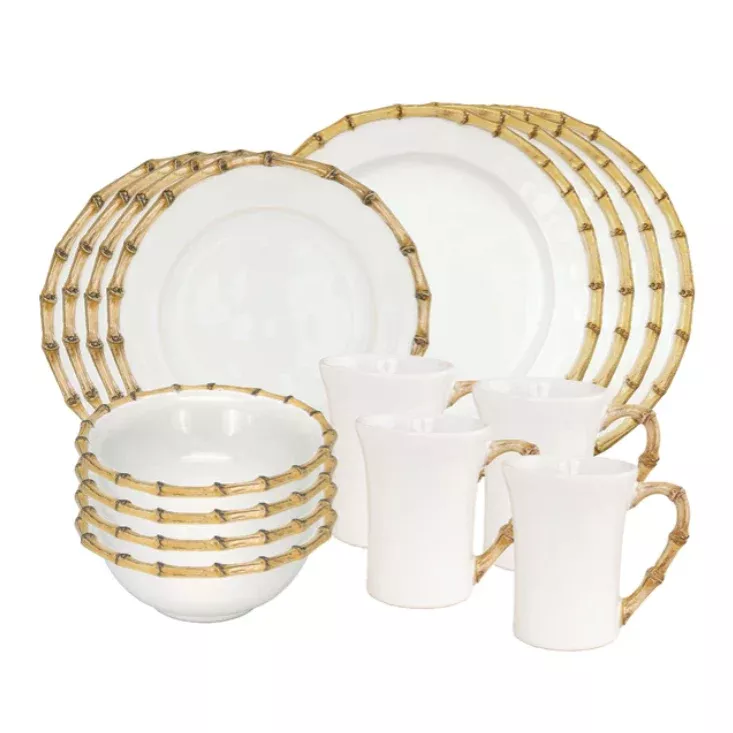 Juliska Classic Bamboo 16 Pc. Dinnerware Set