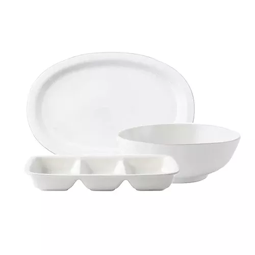 Juliska Puro Classic Whitewash Essential Serving Set, 3 pc.