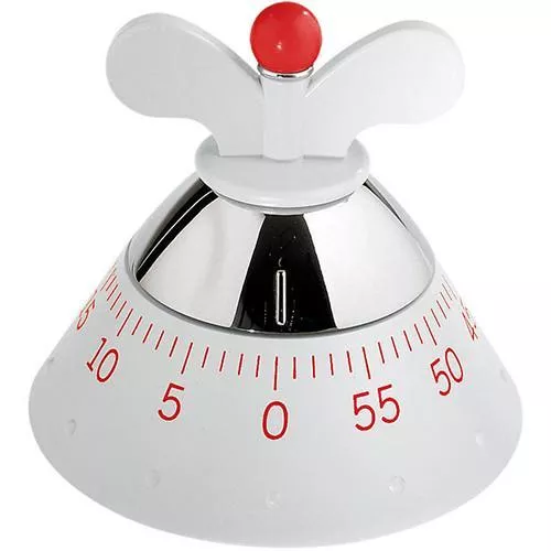 Kitchen Timer, White by Michael Graves for Alessi