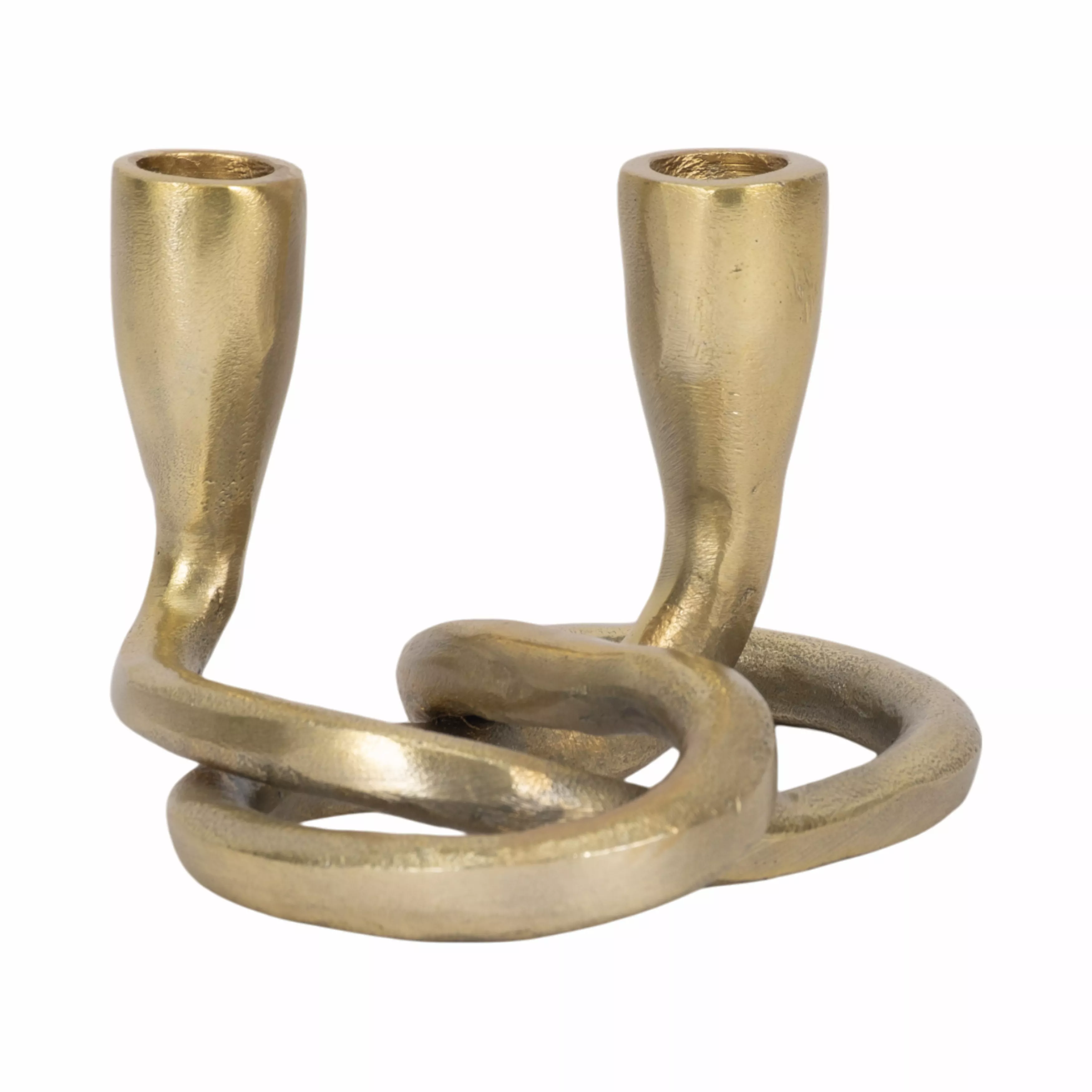 Knotted 2-Taper Candleholder