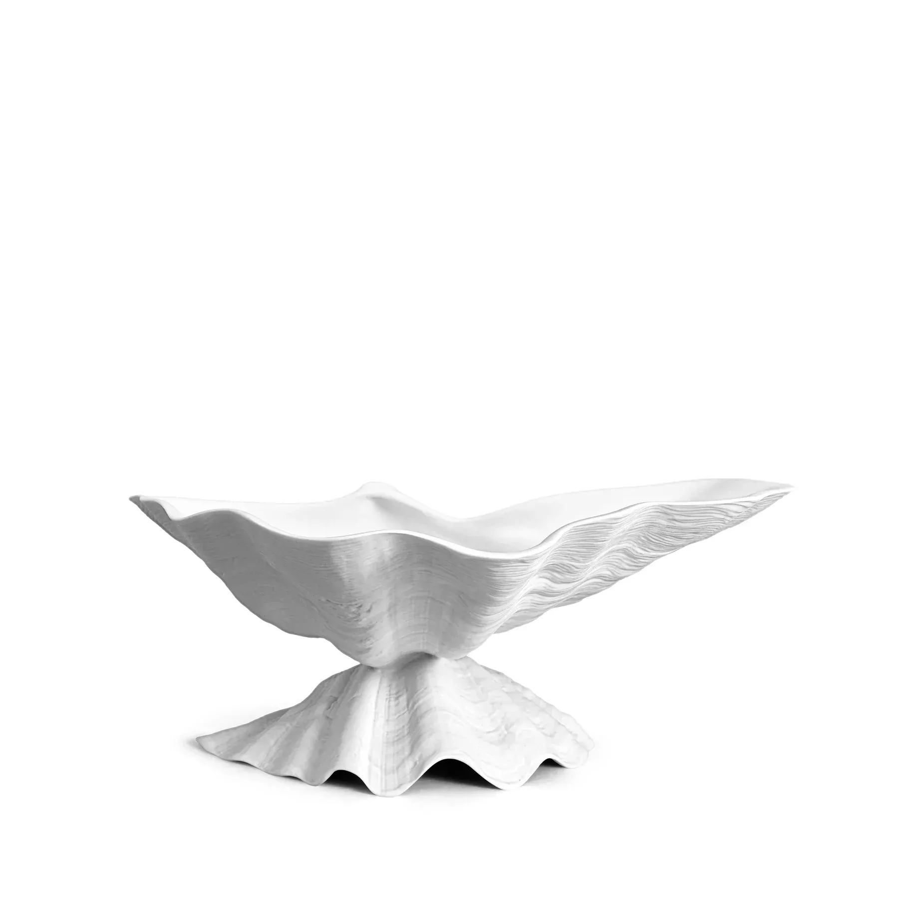 L'Objet Neptune Medium Porcelain Shell Bowl, 10.75"