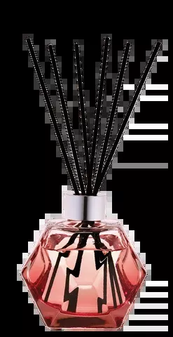 Lampe Berger Geometry Red Reed Diffuser Pre-filled with Paris Chic
