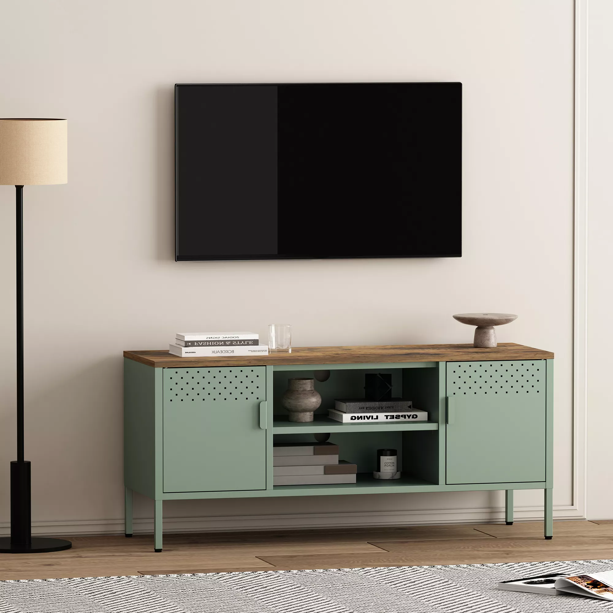 Landen Green TV Stand