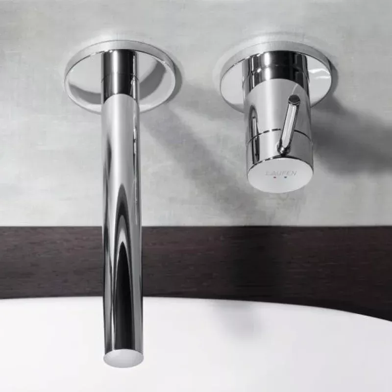 LAUFEN Twinplus wall-mounted basin mixer
