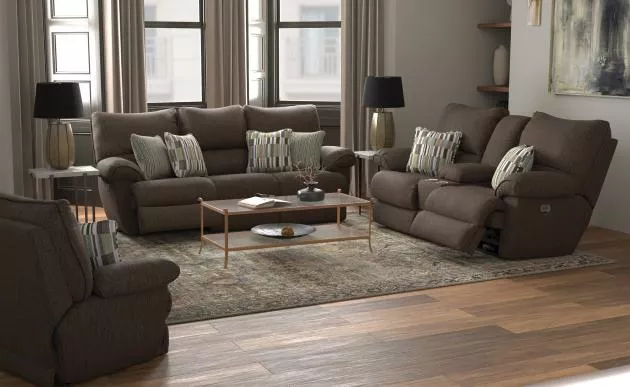 Lenny Power Reclining Sofa and Loveseat
