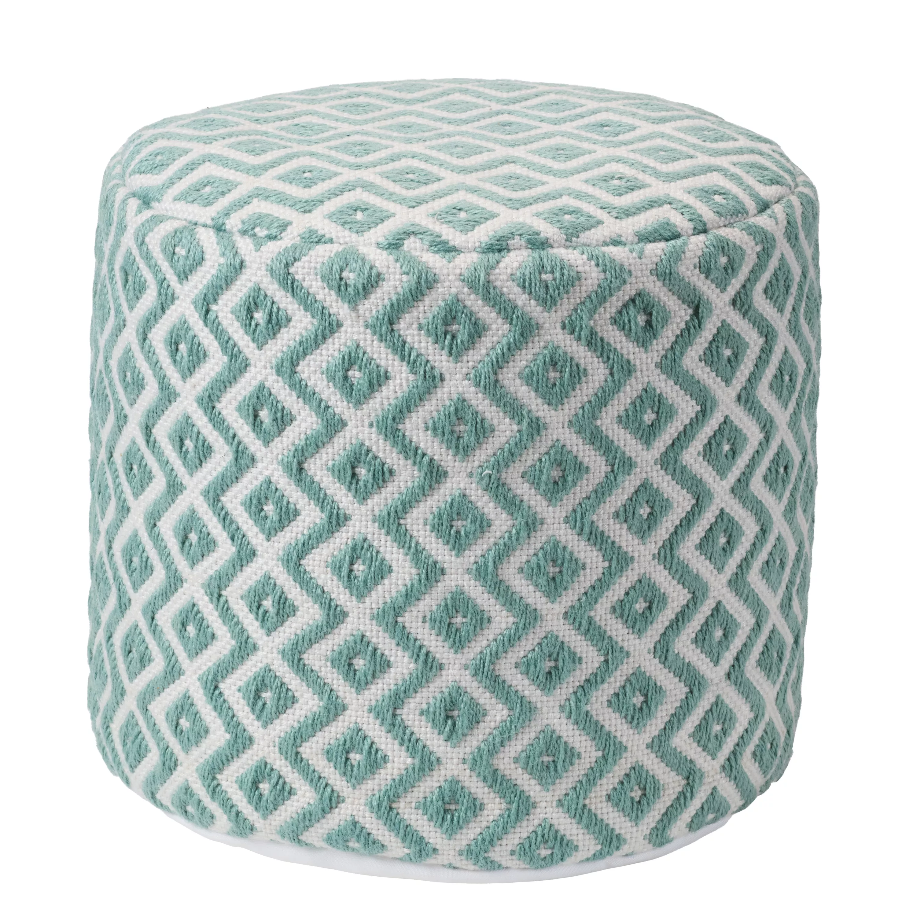 Lenon Pouf Cube - Blue Surf