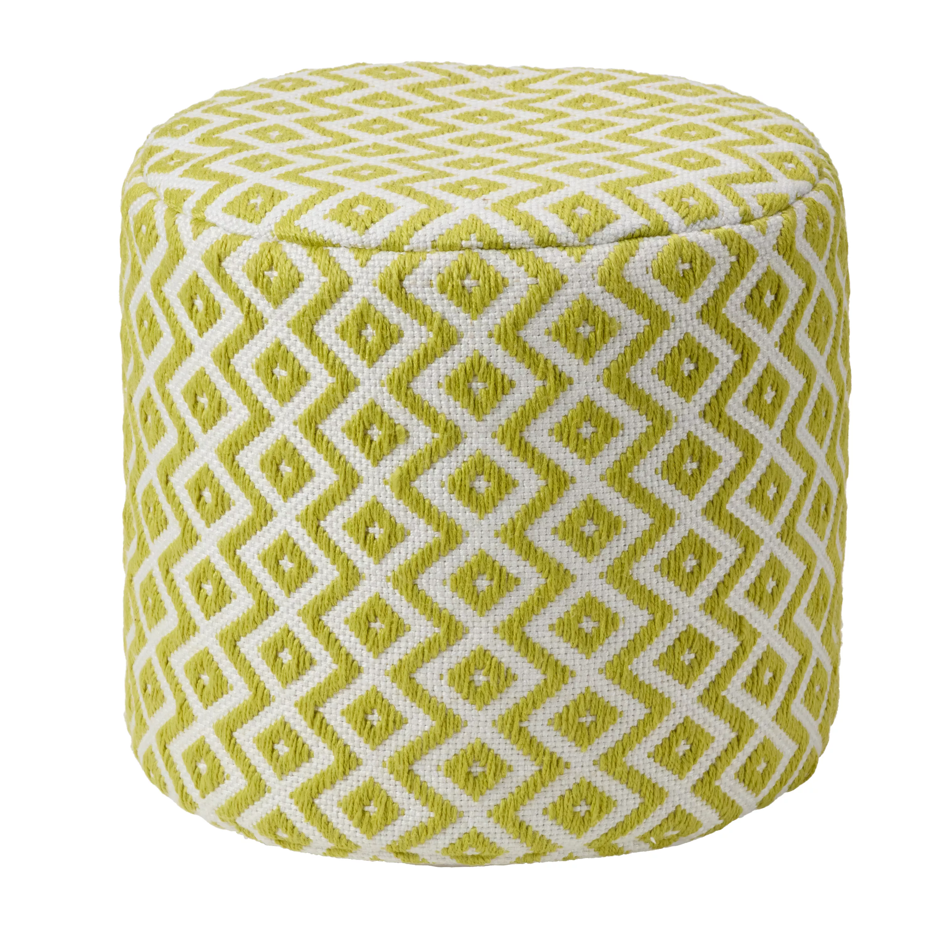 Lenon Pouf Cube - Split Pea