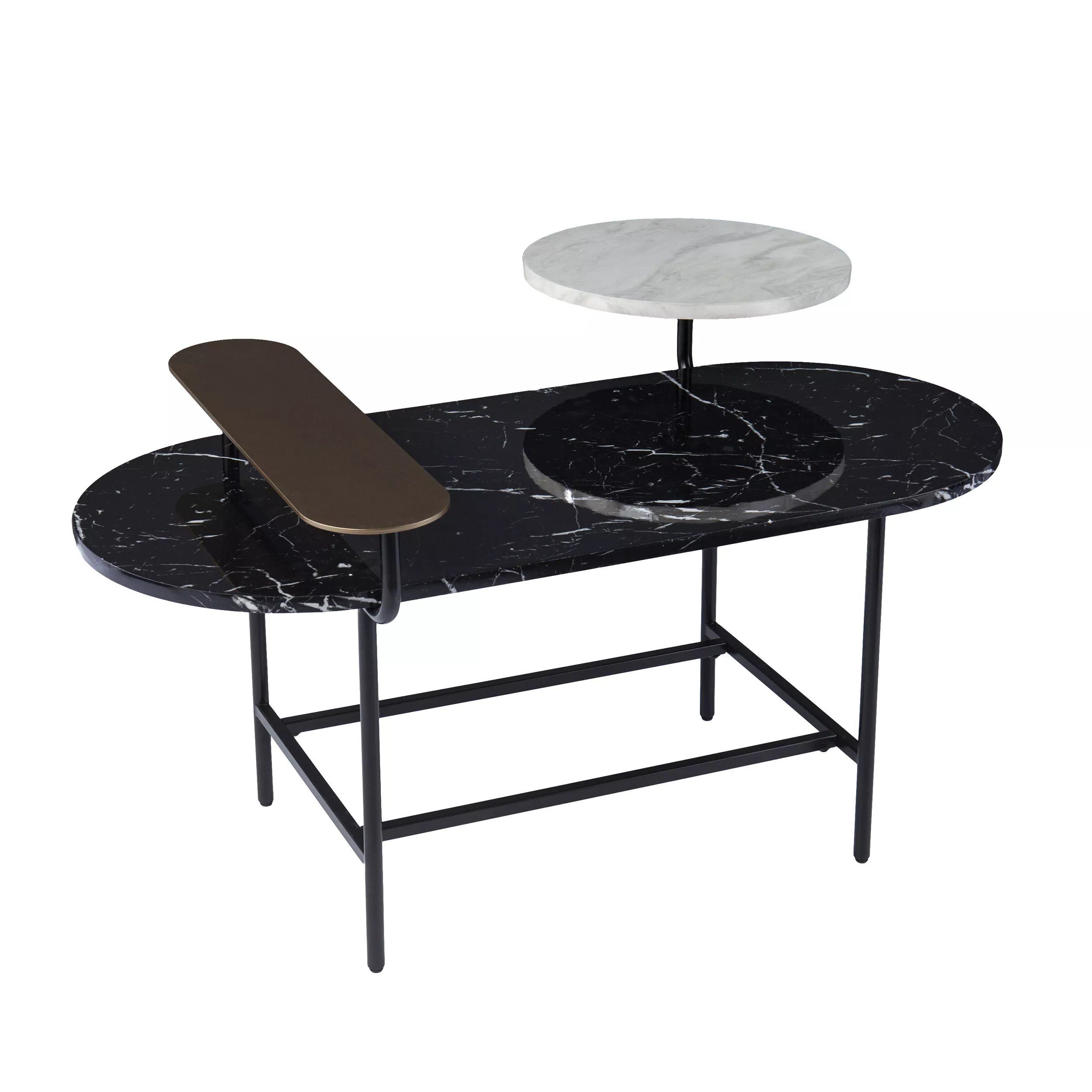 Lexi Marble Cocktail Table with Storage